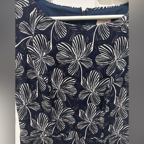 J CREW FLORAL DRESS, Size 0, Blue - Picture 6 of 6
